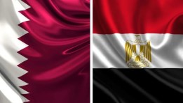 علم مصر وقطر