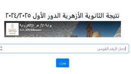  نتيجة الثانوية الأزهرية 2025 محافظة الوادي الجديد 