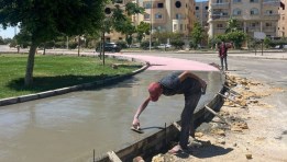 رفع كفاءة الطرق بمدينة الشروق