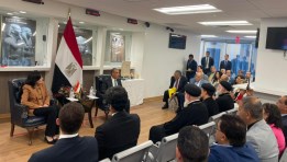 وزير الخارجية يلتقي بأعضاء الجالية المصرية في مدينة نيويورك