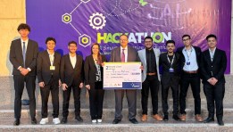 طلاب كلية الهندسة بجامعة بنها مبتكري تطبيق SAMU