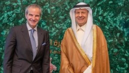  وزير الطاقة السعودي مع رافائيل جروسي