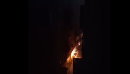 حريق صندوق كهرباء عزبة النخل
