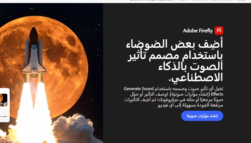 تطبيق الذكاء الاصطناعي الخاص بأدوبي «Firefly»