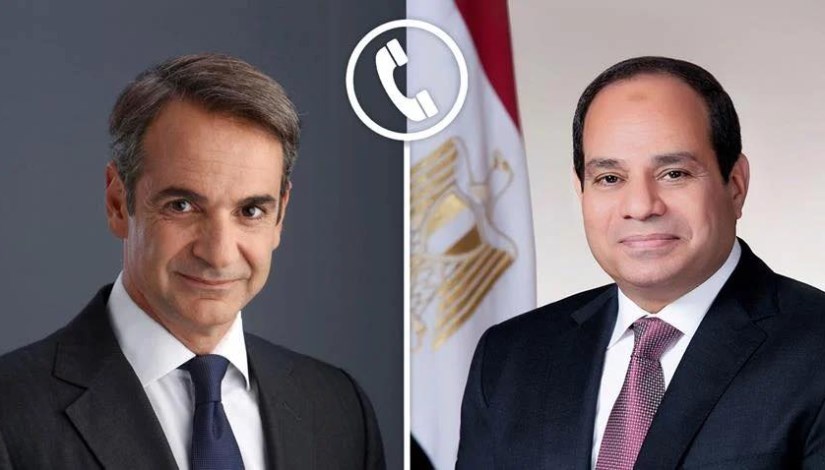 الرئيس السيسي يتلقى اتصالاً هاتفياً من رئيس وزراء اليونان الرئيس السيسي يتلقى اتصالاً هاتفياً من رئيس وزراء اليونان