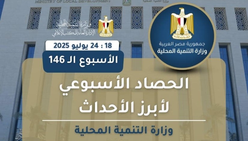 أنشطة وزارة التنمية المحلية في أسبوع