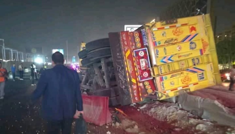 حادث الطريق الدائري بالمعادي