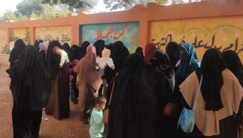 مشاركة المنتقبات في احدى الانتخابات مشاركة المنتقبات في احدى الانتخابات