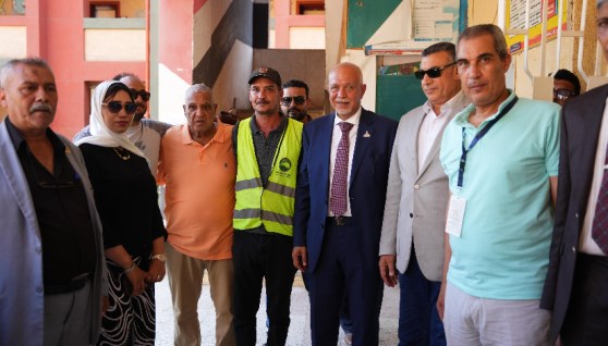 المهندس حازم الجندي يتفقد مدرسة عيسوي فايد الإعدادية في بسيون