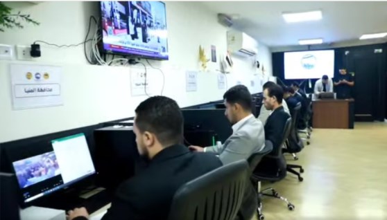 جانب من متابعة الأمانة المركزية لسير العملية الانتخابية 
