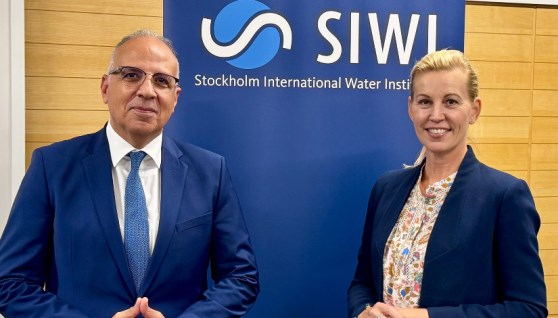 وزير الري المديرة التنفيذية للمعهد الدولى للمياه بستكهولم SIWI 