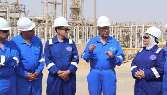 المهندس معتز عاطف، من زيارته لحقول خالدة للبترول