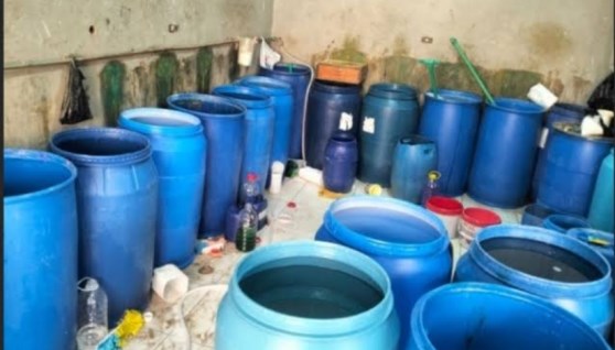 مصنع منظفات بدون ترخيص 