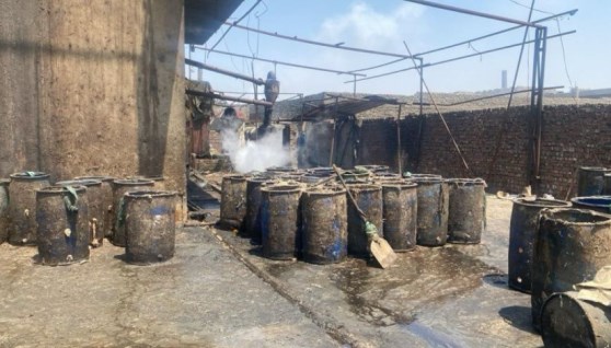 ضبط مصنع بدون ترخيص بالقليوبية