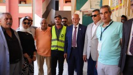 المهندس حازم الجندي يتفقد مدرسة عيسوي فايد الإعدادية في بسيون