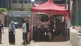 ناخبون في مدرسة الأورمان بالدقي