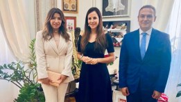 سفير مصر في بلجراد يلتقي قرينة رئيس جمهورية صربيا