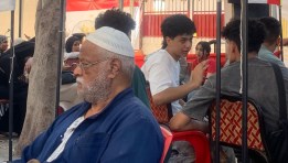 توقف التصويت في مدرسة سيزا نبراوي بالتجمع الخامس   