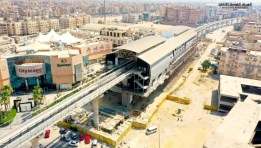 محطة السادات بمشروع مونوريل غرب النيل