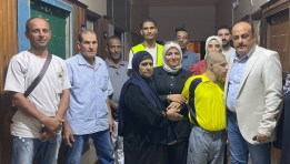 مسؤولو التضامن الاجتماعي ونجل سيدة المنوفية 