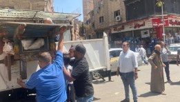 رفع إشغالات بشارع سليم