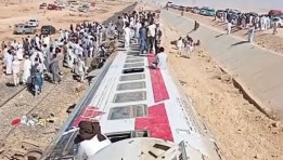 حادث قطار بمحافظة مطروح
