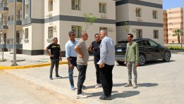 رئيس جهاز مدينة بدر يتفقد تطوير مدخل المدينة