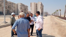 رئيس جهاز مدينة بني سويف الجديدة خلال جولته