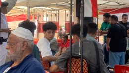 جانب من إغلاق لجنة مدرسة السيدة زينب الثانوية بنين