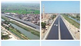 صور من  مشروع كوبري "دسونس أم دينار" بالبحيرة