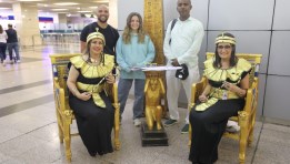  احتفال خاص بصالة السفر بمبنى ركاب 3 بمطار القاهرة