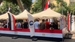 إحدى اللجان الانتخابية في منطقة الزمالك