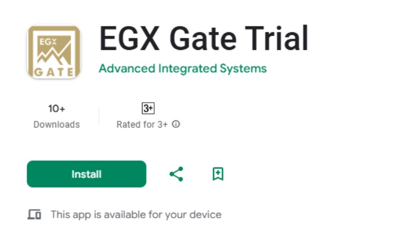 النسخة التجريبية لتطبيق جديد على الهواتف تحت اسم "بوابة البورصة المصرية" «EGX Gate»