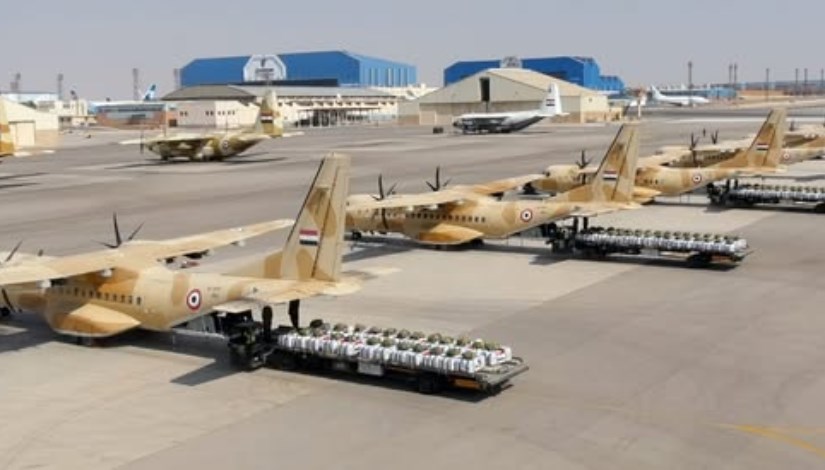 الاسقاط الجوى للمساعدات الإنسانية على قطاع غزة الاسقاط الجوى للمساعدات الإنسانية على قطاع غزة
