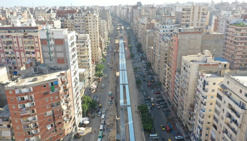 أعمال تنفيذ مشروع مترو الإسكندرية