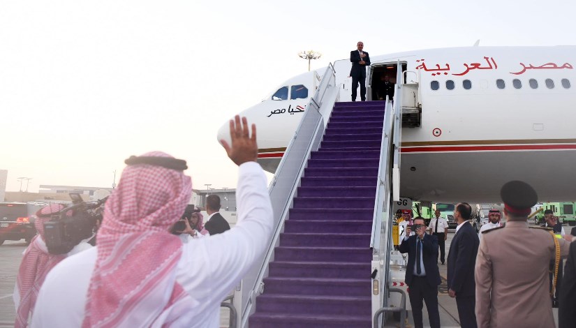 الرئيس السيسي من السعودية