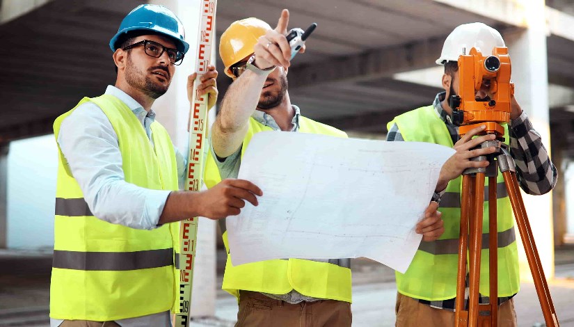 صورة أرشيفية لمهندسين بموقع عمل صورة أرشيفية لمهندسين بموقع عمل
