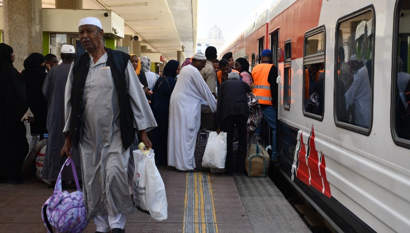 جانب من محطة سكك حديد مصر بالقاهرة جانب من محطة سكك حديد مصر بالقاهرة