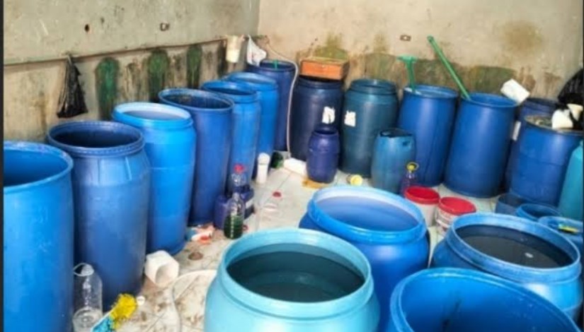 مصنع منظفات بدون ترخيص 