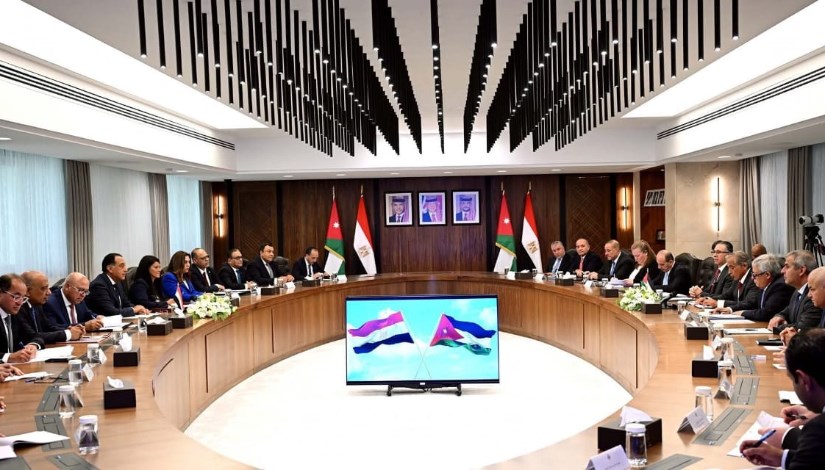  الوزراء المصريون والأردنيون 