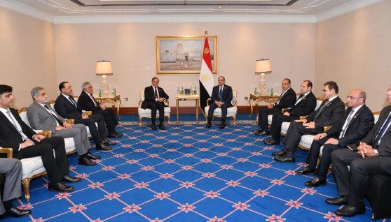 الرئيس السيسي خلال لقائه بنظيره الباكستاني