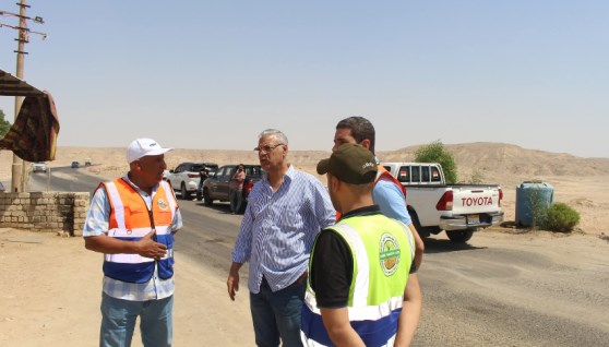 جانب من زيارة قيادات شركة فوسفات مصر