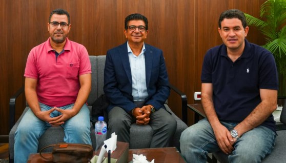 جانب من زيارة رئيس المنظمة المصرية الألمانية