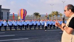 الرئيس السيسي خلال زيارته الأكاديمية العسكرية المصرية