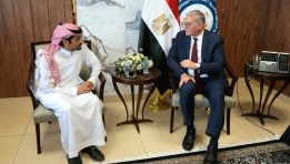 وزير البترول خلال لقائه وفد مسؤولي الشركة السعودية المصرية