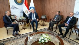 وزير البترول خلال لقائه نائب رئيس شركة إكسبرو العالمية