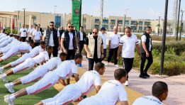 الرئيس السيسي خلال زيارته لالأكاديمية العسكرية المصرية