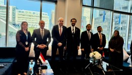 جانب من لقاء وزير الطيران المدني وفد الهيئة العامة للطيران المدني بدولة الإمارات