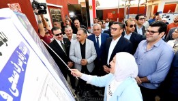 وزير الإسكان يفتتح محطة رفع صرف الصحي البقلي