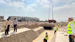تجهيز مخرات السيول بمدينة السويس الجديدة